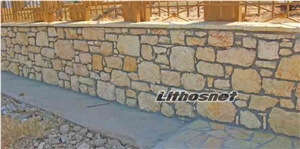 Yellow Light Tops, Yellow Limestone Building, Walling
