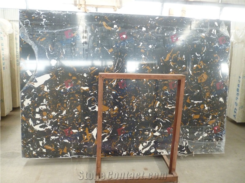 Artificial Portoro Nero Portoro Golden Portoro Quartz, Engineered Stone