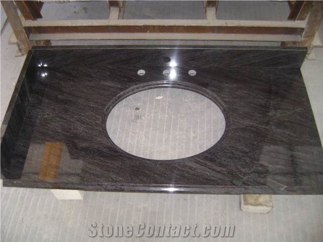 Bahama Blue Granite Polished Stone Vanity Tops