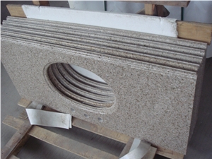 G682 Yellow Granite Bathroom Vanity Tops Polished Stone
