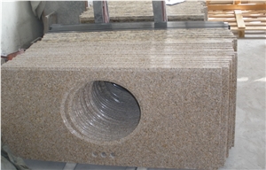 G682 Yellow Granite Bathroom Vanity Tops Polished Stone