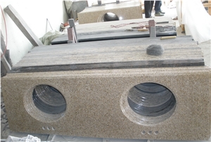 G682 Yellow Granite Bathroom Vanity Tops Polished Stone