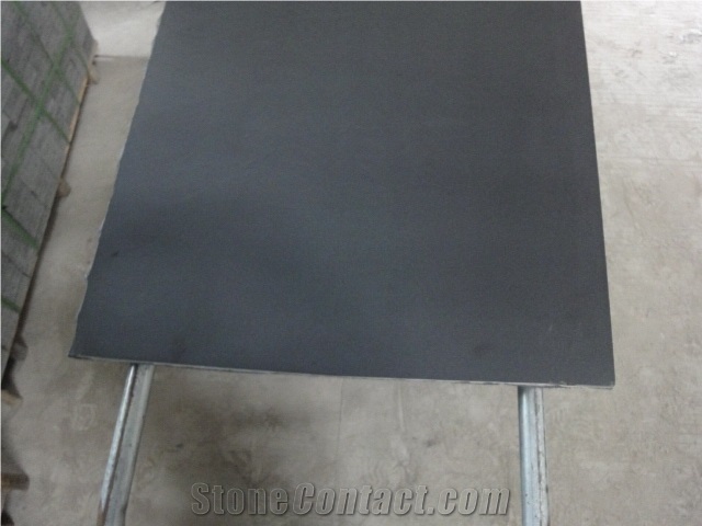 Mongolia Black Natural Polished Basalt Slabs Tile