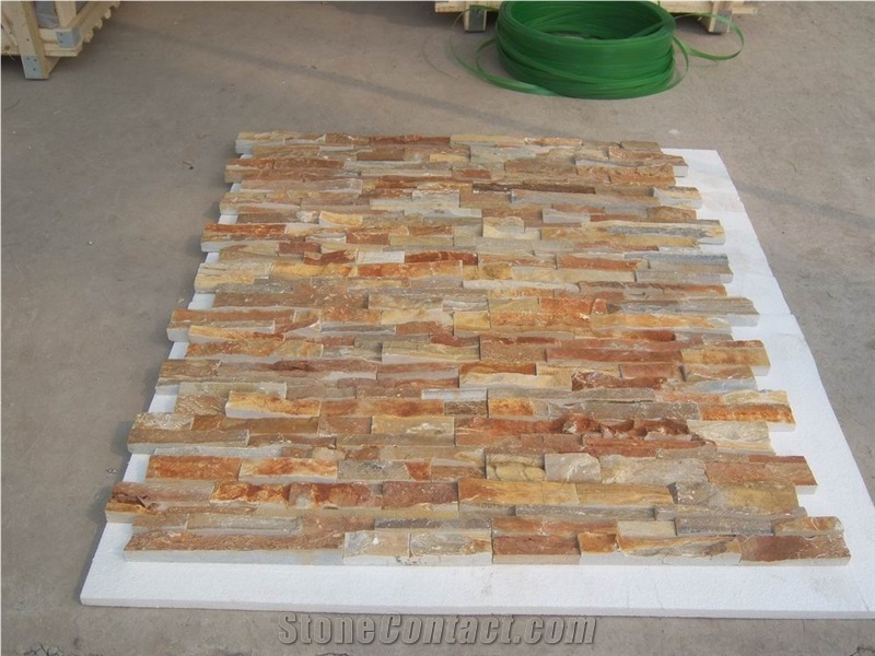 Rust Slate Natural Culture Stone Veneer Panels
