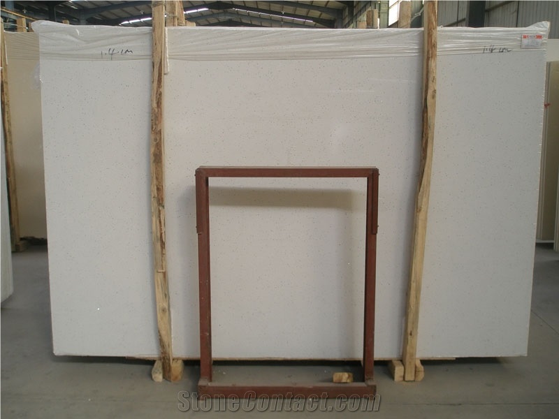 Snow White Artificial Nano Glass Stone Slabs