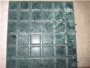 India Green Marble/Empress Green Mosaic Design Til