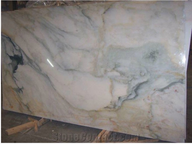Calacatta Verde Marble, Ermer Beyaz - Usak Beyaz, Turkey White Marble Slabs