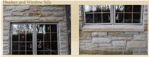 Pennsylvania Sandstone Headers and Window Sills, Pennsylvania Homewood Beige Sandstone Pennsylvania Sandstone Headers and Window Sills, Pennsylvania Homewood Beige Sandstone