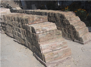 Copper Slate Slabs & Tiles, India Brown Slate