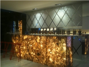 Semiprecious Stone Agate Bar Top Z05 Semiprecious Stone Agate Bar Top Z05