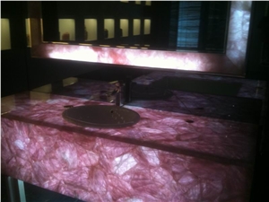 Semiprecious Stone Agate Bar Top Z05