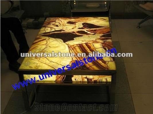 Tiger Vein Onyx Table (J05)