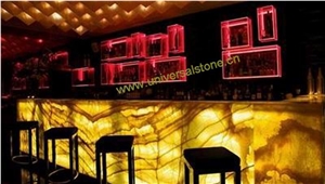 Translucent Onyx Glass Bar Top Z01