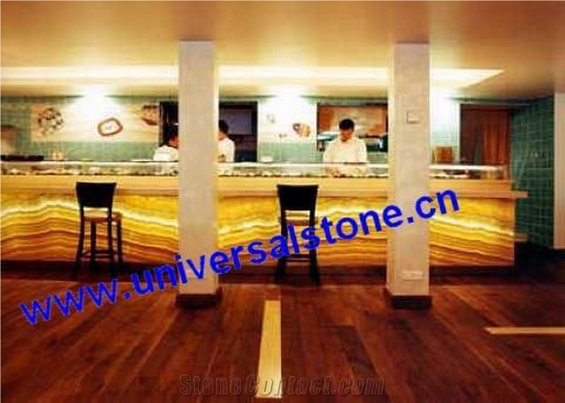 Translucent Onyx Glass Bar Top Z01