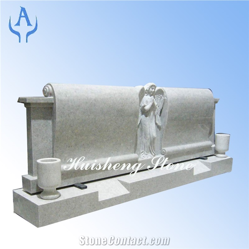 Australia White Pearl Granite Monument, Pearl White Granite