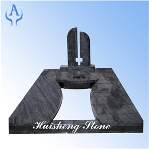 German Blue Granite Monument, Bahama Blue Granite