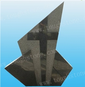 Cross Carving Monument/tombstone/headstone, G654 Grey Granite Headstone