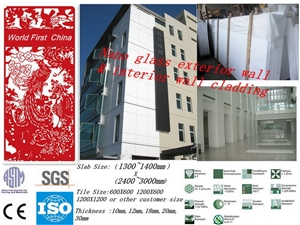 Super Whtie Nano Glass Wall Cladding