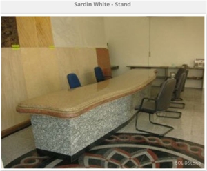 Reception Desk, Grey Granite Kitchen Countertops