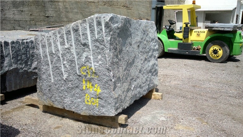 Jablanica Gabro Granite Blocks, Bosnia and Herzegovina Grey Granite