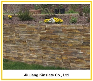 Natural Rusty Cemented Slate Fire Resistant Decora