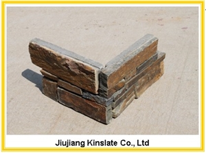 Natural Rusty Cemented Slate Fire Resistant Decora