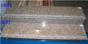 Building Granite,G687 Stair with Antislip,G664 Ste, G687 Brown Granite Stairs Building Granite,G687 Stair with Antislip,G664 Ste, G687 Brown Granite Stairs