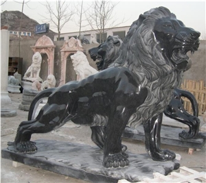 Marble Lion Sculpture