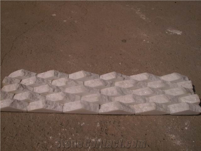 Super White Quartzite Ledge Stone ,Snow White Quartzite Cultured Stone