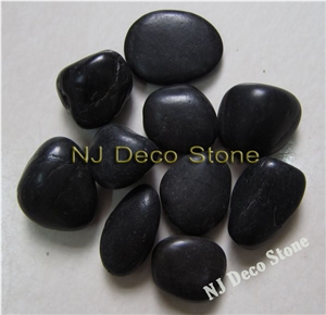 Polished Black Pebbles