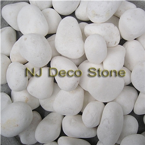 Snow White Pure White Pebble, White Marble Pebbles