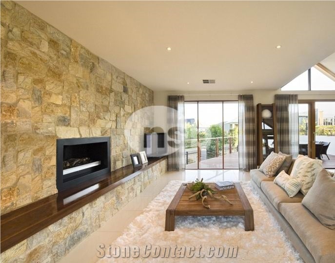 Yellow Limestone Wall Stone
