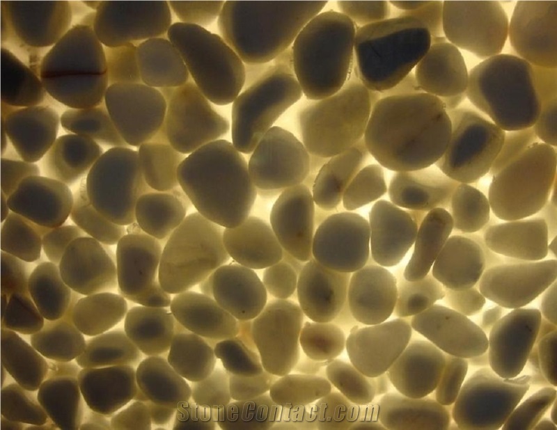 Transparent Resin Pebble Stone