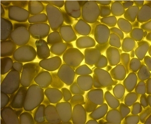 Yellow Resin Pebble Stone