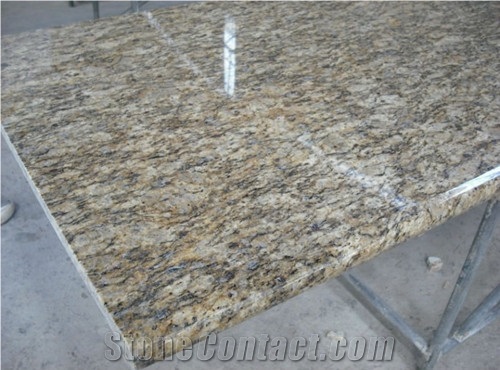 Giallo Santa Cecilia Countertops, Giallo Santa Cecilia Yellow Granite Countertops