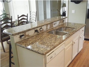 Giallo Santa Cecilia Countertops, Giallo Santa Cecilia Yellow Granite Countertops