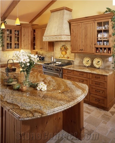 New Design Granite Countertop, Yellow Granite Countertop