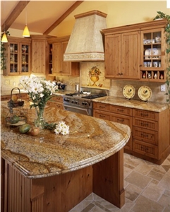 New Design Granite Countertop, Yellow Granite Countertop