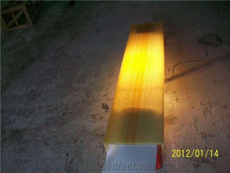 Backlit Crystal Diamond Onyx Glass (J95)