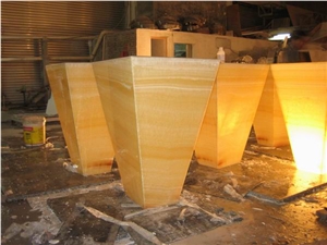 Backlit Honey Onyx Glass Bar Top (J061) Backlit Honey Onyx Glass Bar Top (J061)