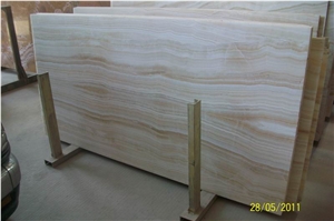Backlit Honey Wood Vein Onyx Glass Table