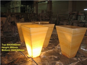 Backlit Onyx Glass Bar Top (J48) Backlit Onyx Glass Bar Top (J48)