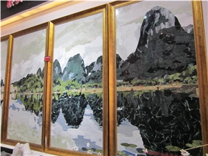 Backlit Onyx Glass Panel