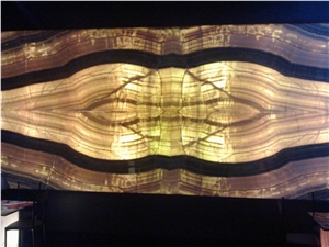 Backlit Onyx Glass Wall (J104) Backlit Onyx Glass Wall (J104)
