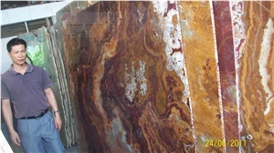 Backlit Red Onyx Light Box