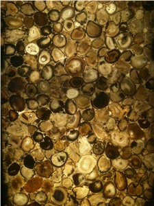 Backlit Semi-precious Stone Table Top (J122)