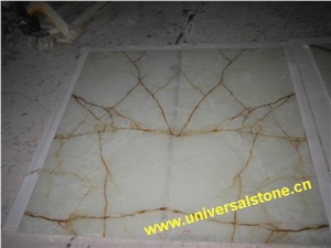 Backlit White Onyx Bar Tops