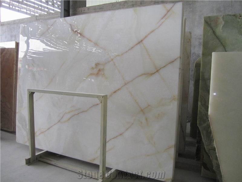 Backlit White Onyx Glass Bar Tops