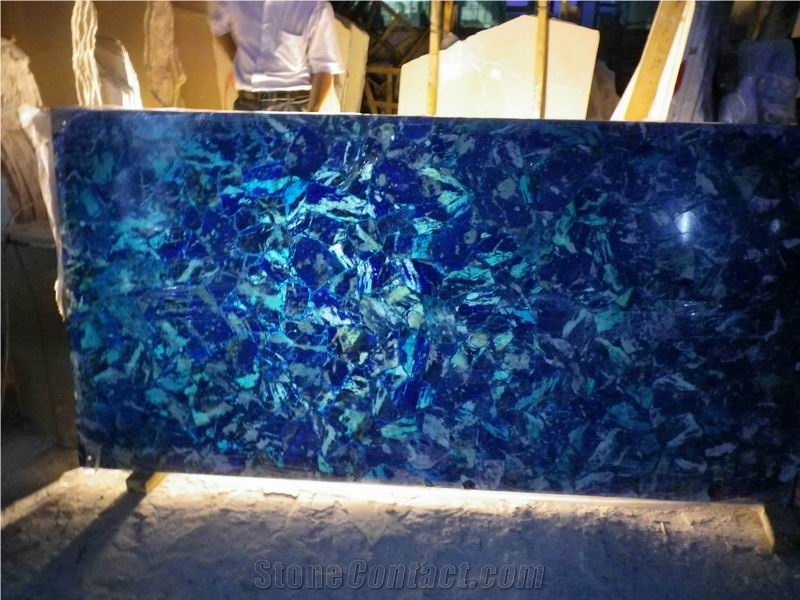 Blue Agate Precious Stone (Z10)