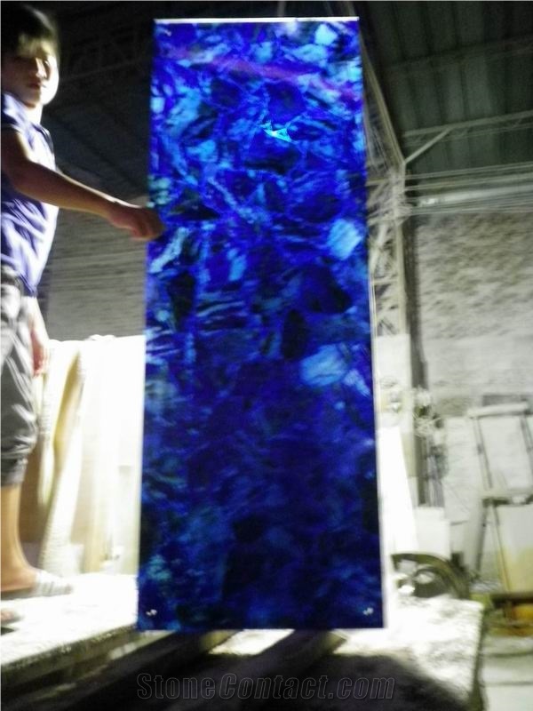 Blue Agate Precious Stone (Z10)